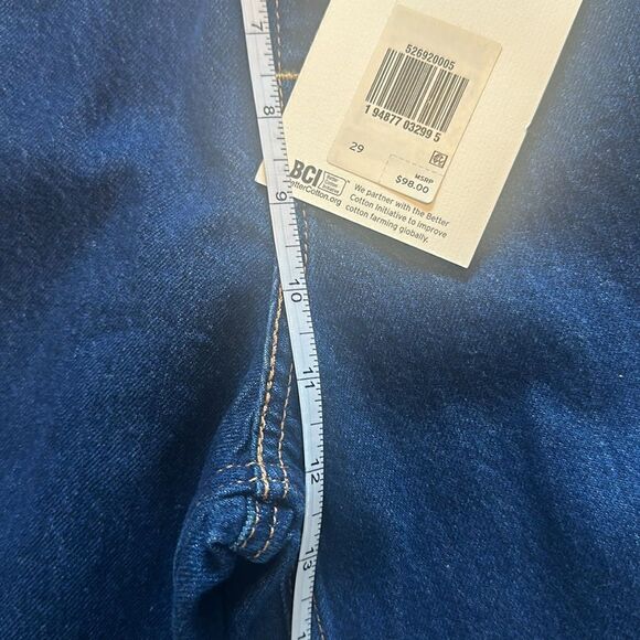 NWT Levi’s Premium Loose Taper Crop Dark Wash 29 - Picture 10 of 12